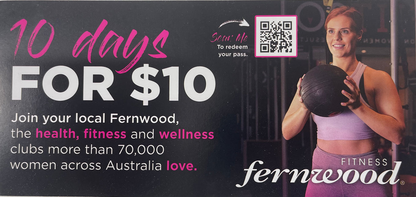 Fernwood 10 Days for $10