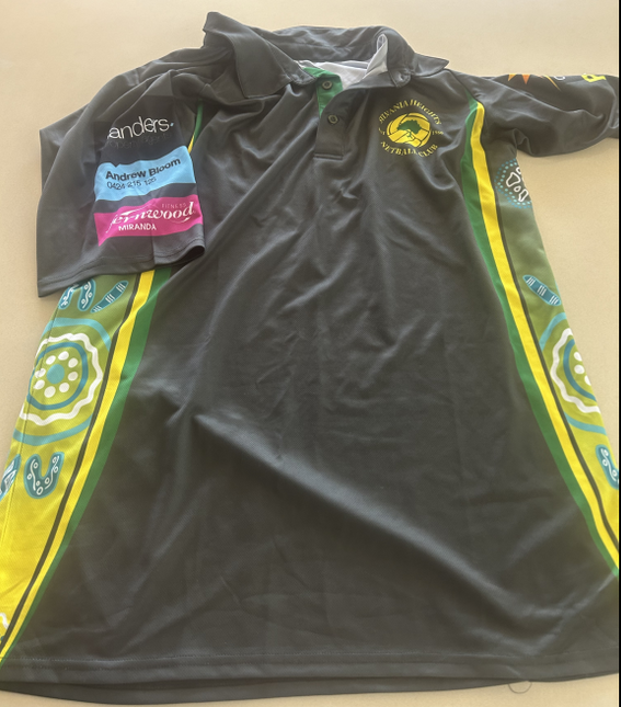 SHNC polo shirt in navy with embroidered logo