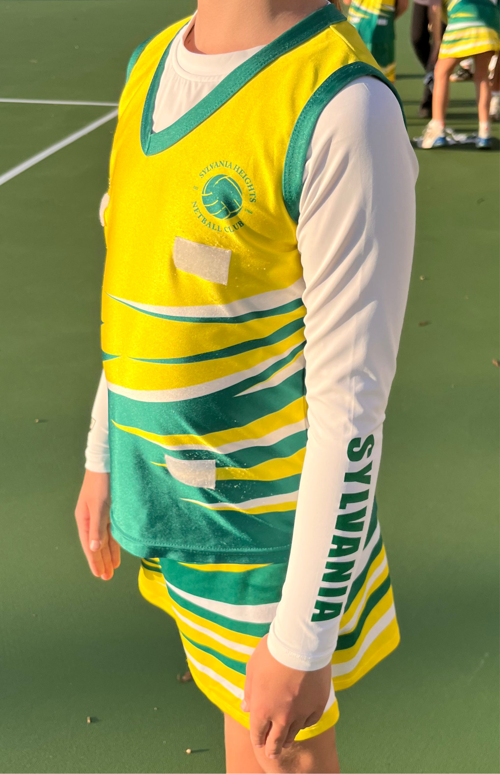 Sylvania Heights Netball base layer compression top