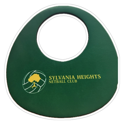 SHNC netball visor with elastic band and club logo